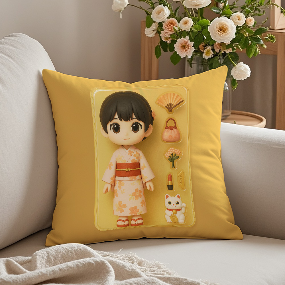 Custom Character Pillow | Toy Box Style Art | Personalized Gift