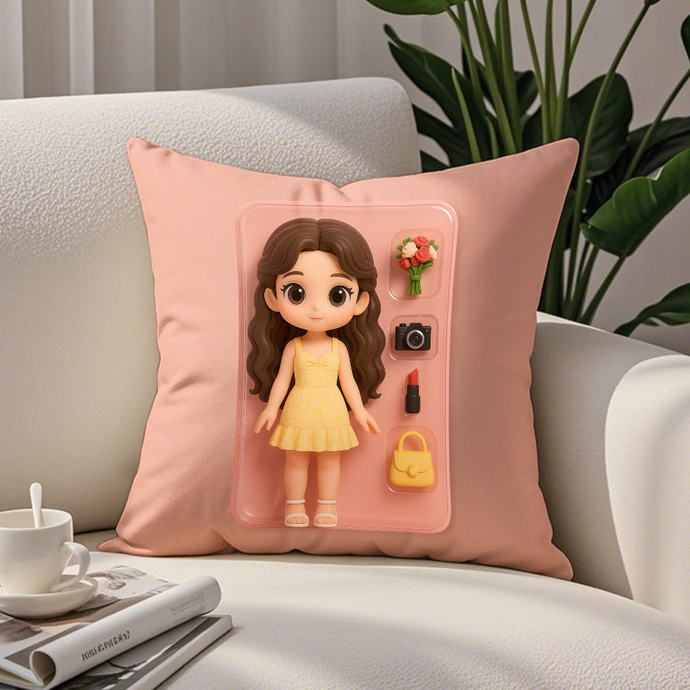 Custom Character Pillow | Toy Box Style Art | Personalized Gift