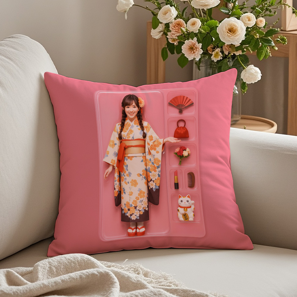 Custom Character Pillow | Toy Box Style Art | Personalized Gift