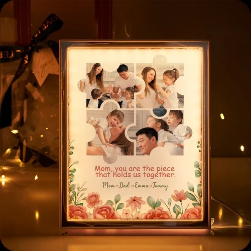 Custom LED Mirror Frame Lamp Gifts for Mum Personalized Mommy & Me LED Mirror Frame Lamp-1