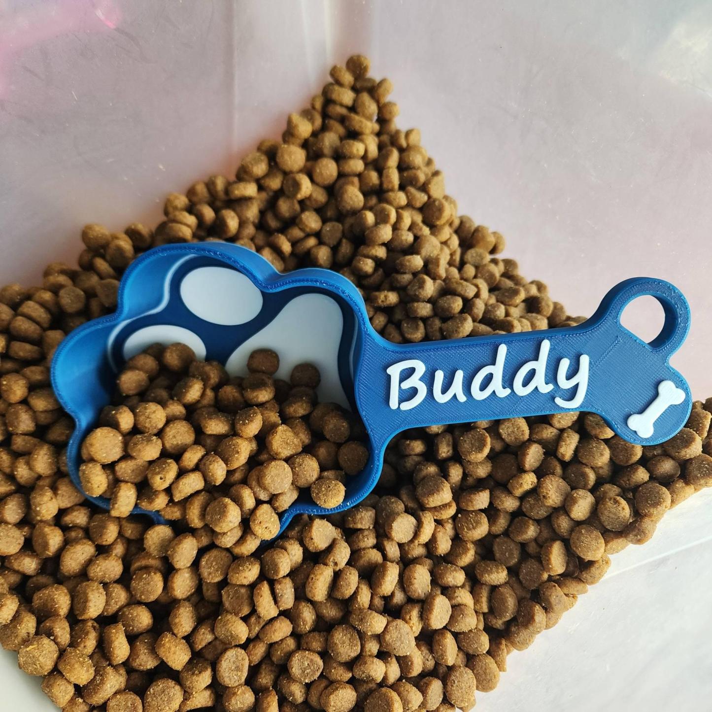Custom 3D Printed Dog Food Scoop Custom Name Dog Food Scoop Pet Food Measuring Cup Dog Gift