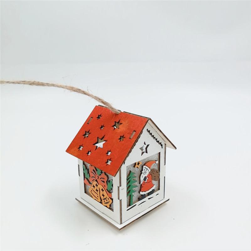 Christmas Decorations Luminous Snow House Christmas Tree Decoration Ornaments DIY Gift Window Decoration