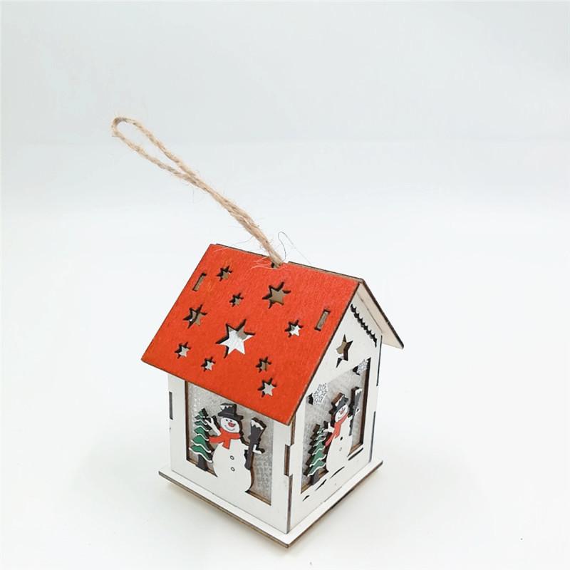 Christmas Decorations Luminous Snow House Christmas Tree Decoration Ornaments DIY Gift Window Decoration