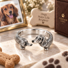 Personalized Pet Photo Wrap Ring – Custom 3D Carved 925 Sterling Silver Dog Ring