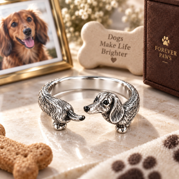 Personalized Pet Photo Wrap Ring – Custom 3D Carved 925 Sterling Silver Dog Ring