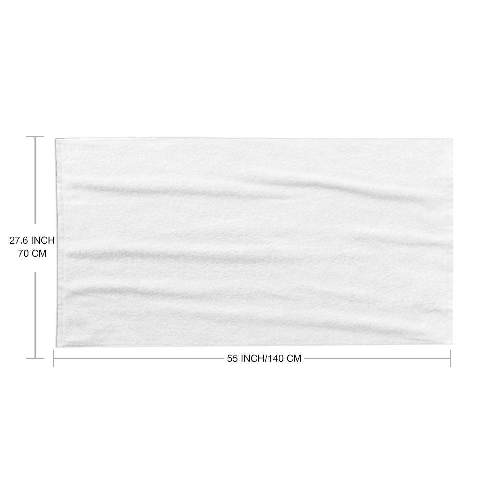 Personalized Bath Towel Custom Name Flag Pentagram Beach Towel Gift for Family - MyFaceSwimsuit