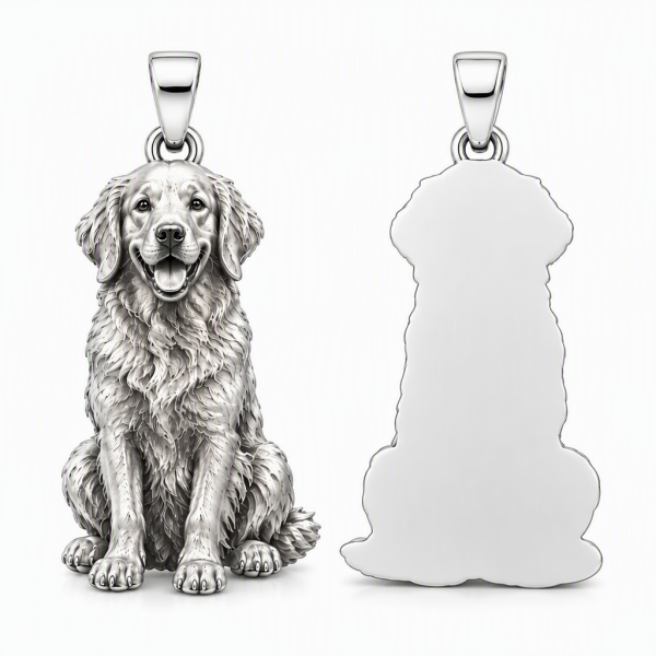 Personalized S925 Sterling Silver 3D Sculpted Pet Photo Necklace Custom Pet Relief Pendant Unique Dog Cat Memorial Jewelry Gift for Pet Lovers