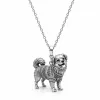 Personalized S925 Sterling Silver 3D Pet Pendant Necklace, Custom Photo to 3D Sculpted Dog & Cat Jewelry, Golden Retriever Memorial Gift for Pet Mom
