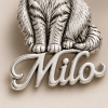Personalized 925 Sterling Silver 3D Relief Full Body Pet Portrait Necklace Custom Photo Name Pendant Gift For Pet Lovers