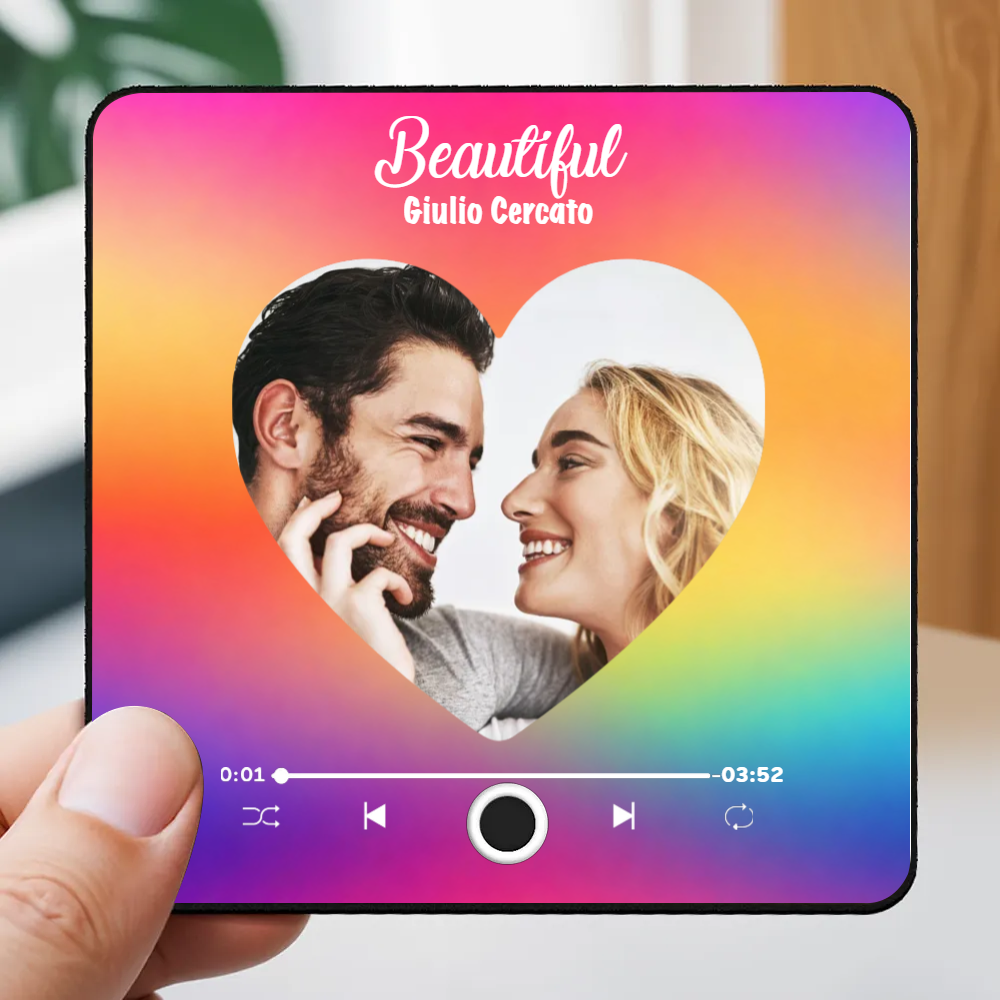 Personalized Photo Album Fridge Magnet Music Wall Photo Sticker Music Movement That Can Be Played Without Cell Phone Music Fridge Magnet Pro Can Play Songs Christmas Gift for Her