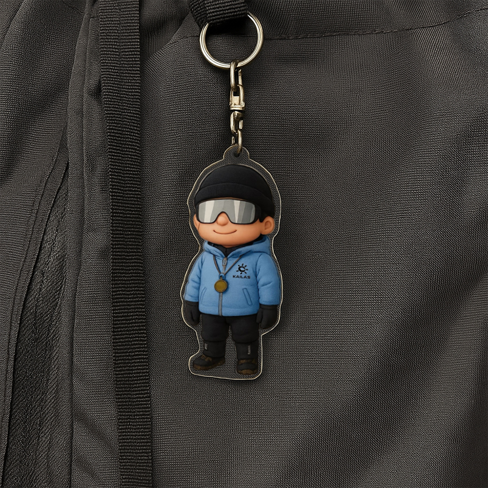 Custom Couple Keychain Personalized Acrylic Cartoon Keychain Photo Bag Charm Unique Keepsake Gift For Lover Anniversary Birthday Valentine's Day Holiday Gift