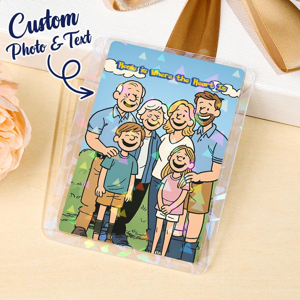 Custom Adventure Style Card Present for family Turn Your Photo into a Unique Collectible - CustomPhotoKeychainUK