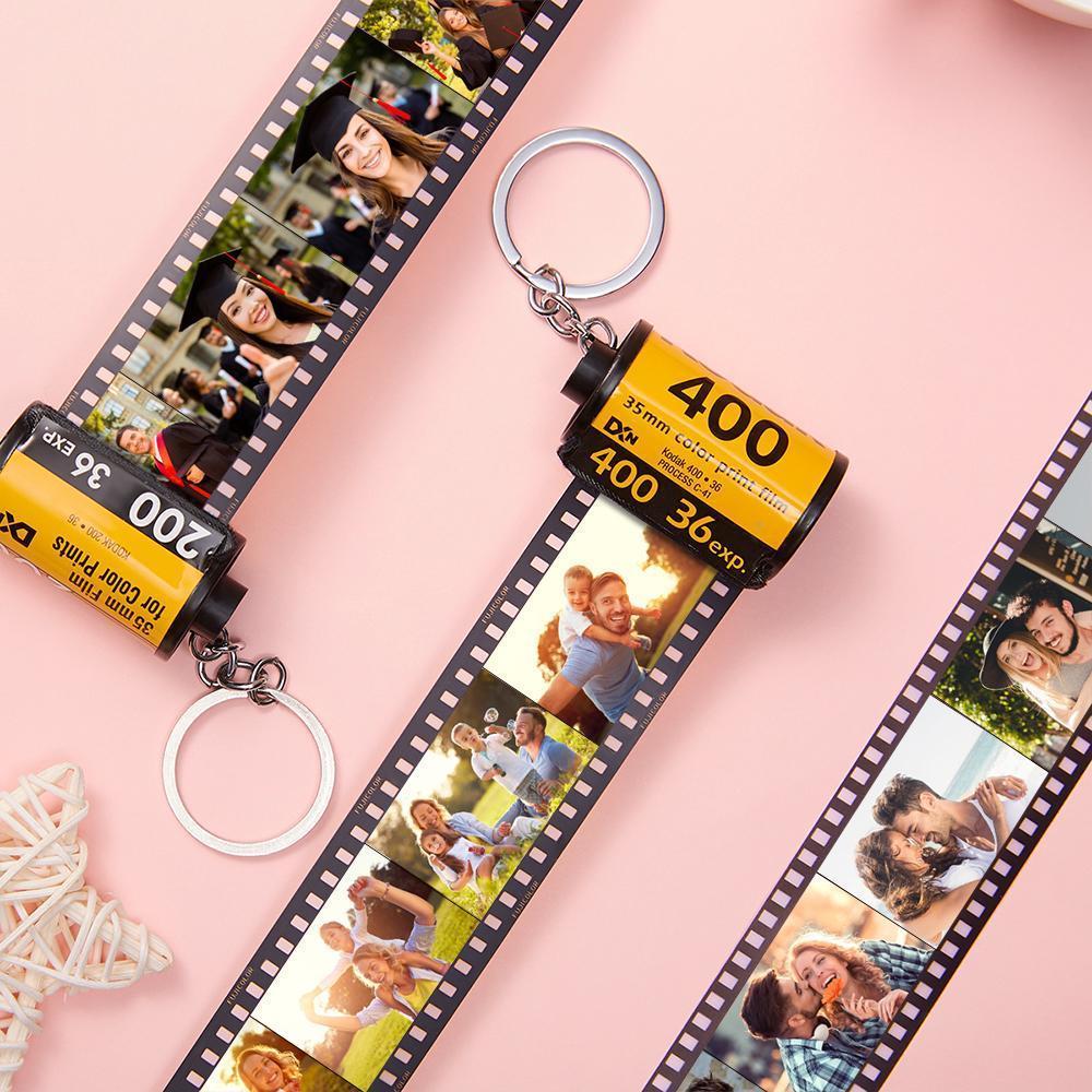 Gifts for Classmates Birthday Gifts Film Keyring Camera Roll Keychain for Graduation Season Personalized Photo Keyring