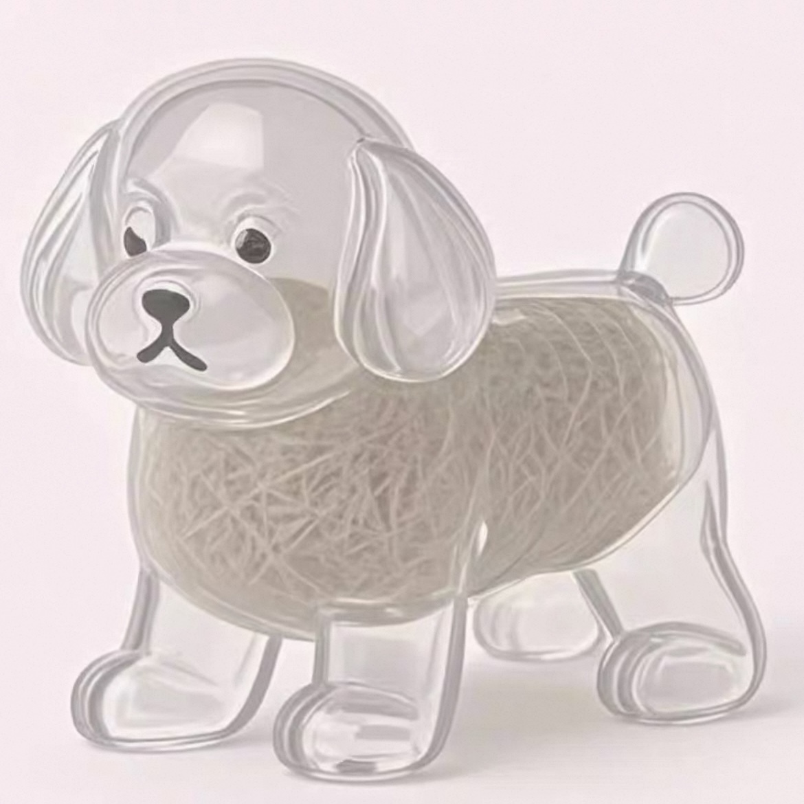 Puppy Transparent Hair Storage Bottle Cute Animal Hair Ball Capsule Pendant Decoration Memorial Dust Box Gift