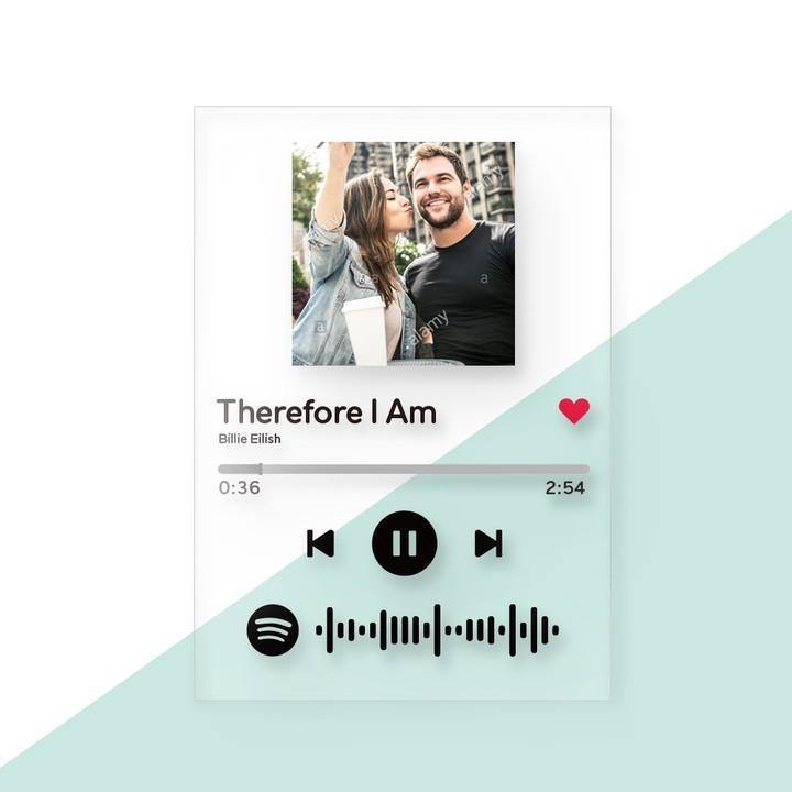 Custom Spotify Code Music Acrylic Glass Plaque 4 in 1 - MadeMineAU