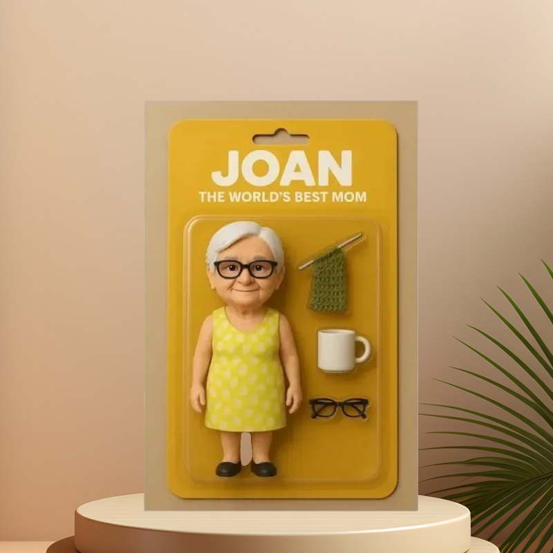 Custom Action Figure Pack Packaging Toy Box Style Art Gift Personalized Acrylic Keychain Gift for Family