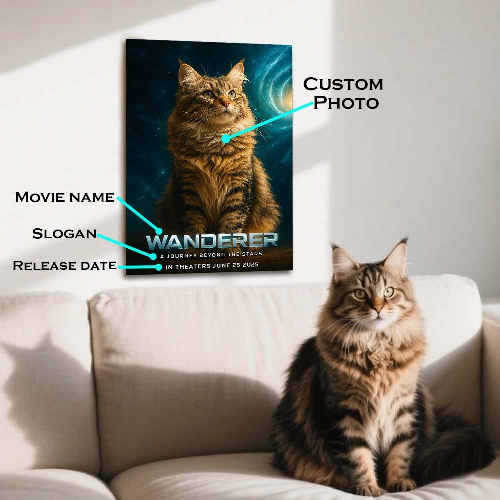 Custom Movie Poster Personalized High-Tech Movie Poster Futuristic Effects Poster Best Movies of All Time Art Poster - CustomPhotoKeychainUK