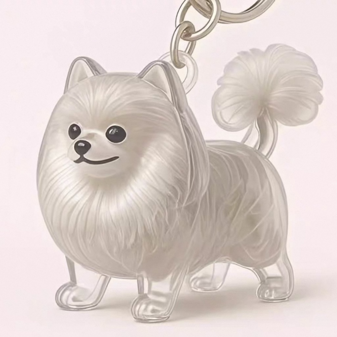 Puppy Transparent Hair Storage Bottle Cute Animal Hair Ball Capsule Pendant Decoration Memorial Dust Box Gift