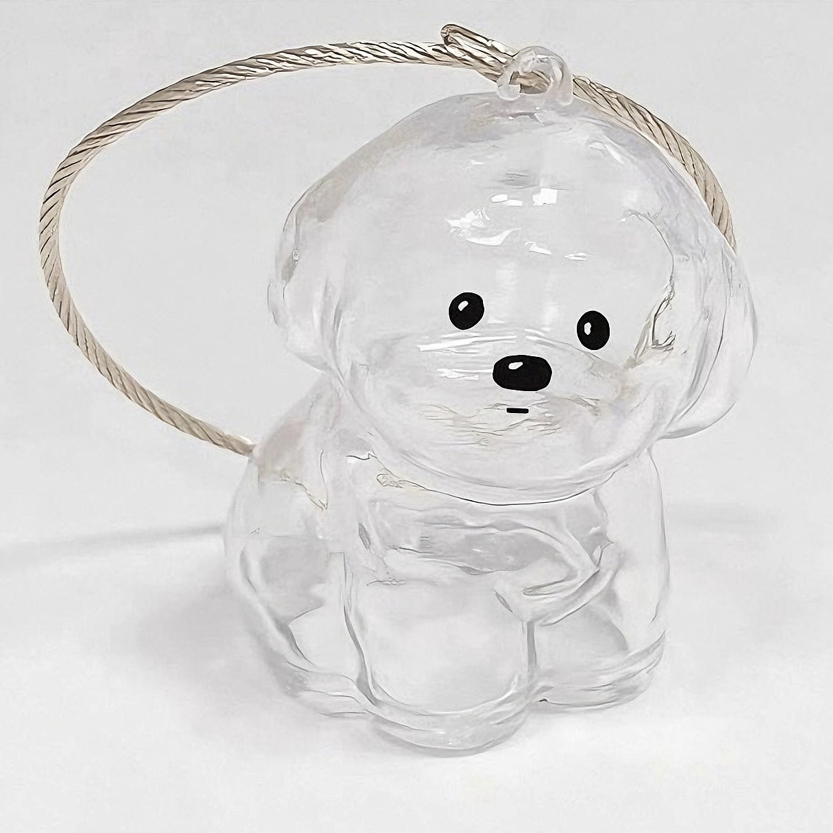 Dog Hair Souvenir Keychain Transparent Dog Hair Memory Capsule Jewelry Dog Hair Storage Suitable for Pet Lovers
