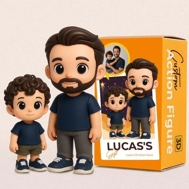 Custom Action Toy From Your Photo Personalized Toy Figure Custom Action Figure Gifts For Dad