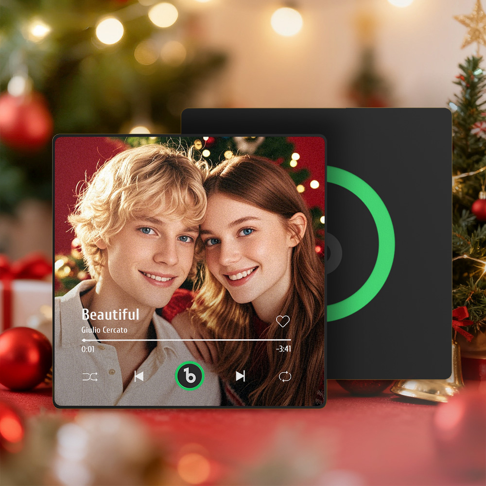 Christmas Gifts New 4.0 Upgrade Custom Music Fridge Magnet Colorful Frame Album Fridge Magnet Can Play Songs Gift for Couple