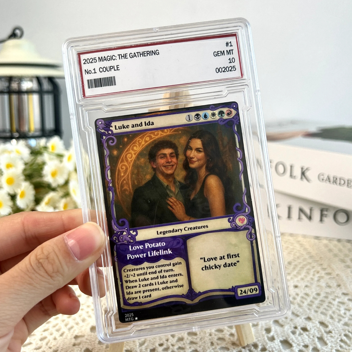Custom Magic Card Fantasy Game Anime Card Valentine's Day Gift for Couple