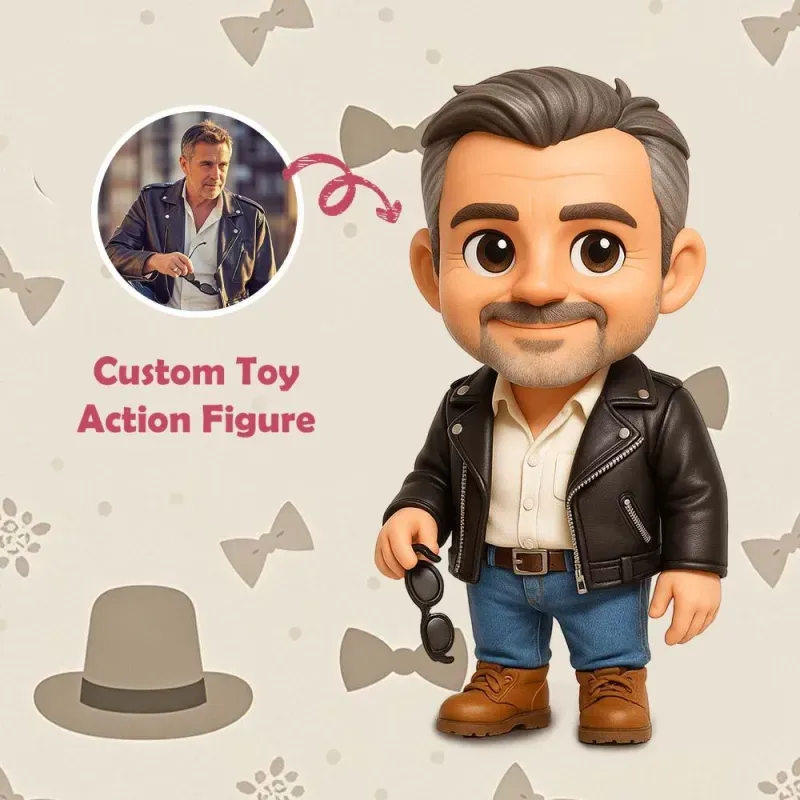 Custom Action Toy From Your Photo Personalized Toy Figure Custom Action Figure Gifts For Dad