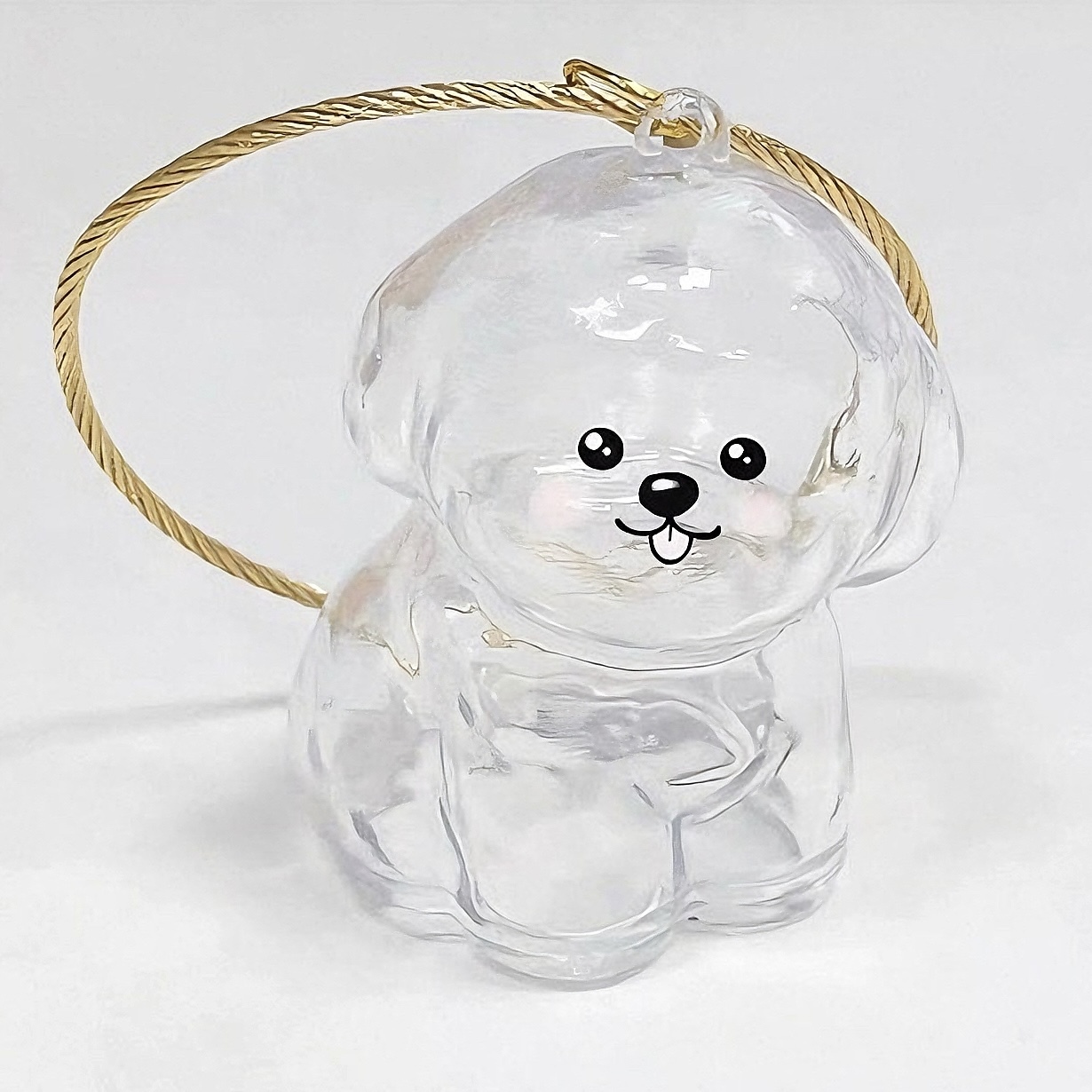 Dog Hair Souvenir Keychain Transparent Dog Hair Memory Capsule Jewelry Dog Hair Storage Suitable for Pet Lovers