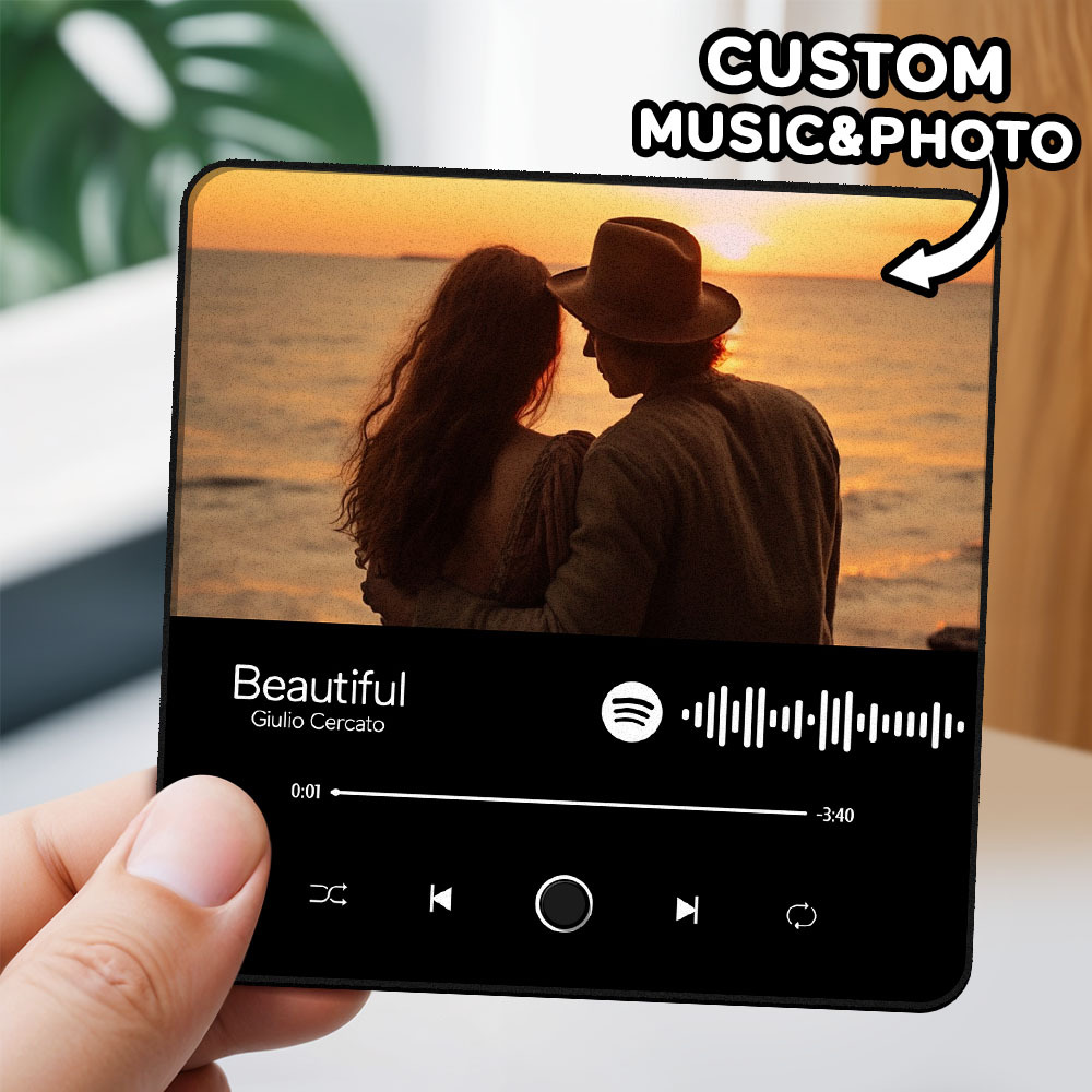 Personalized Photo Album Fridge Magnet Music Wall Photo Sticker Music Movement That Can Be Played Without Cell Phone Music Fridge Magnet Pro Can Play Songs