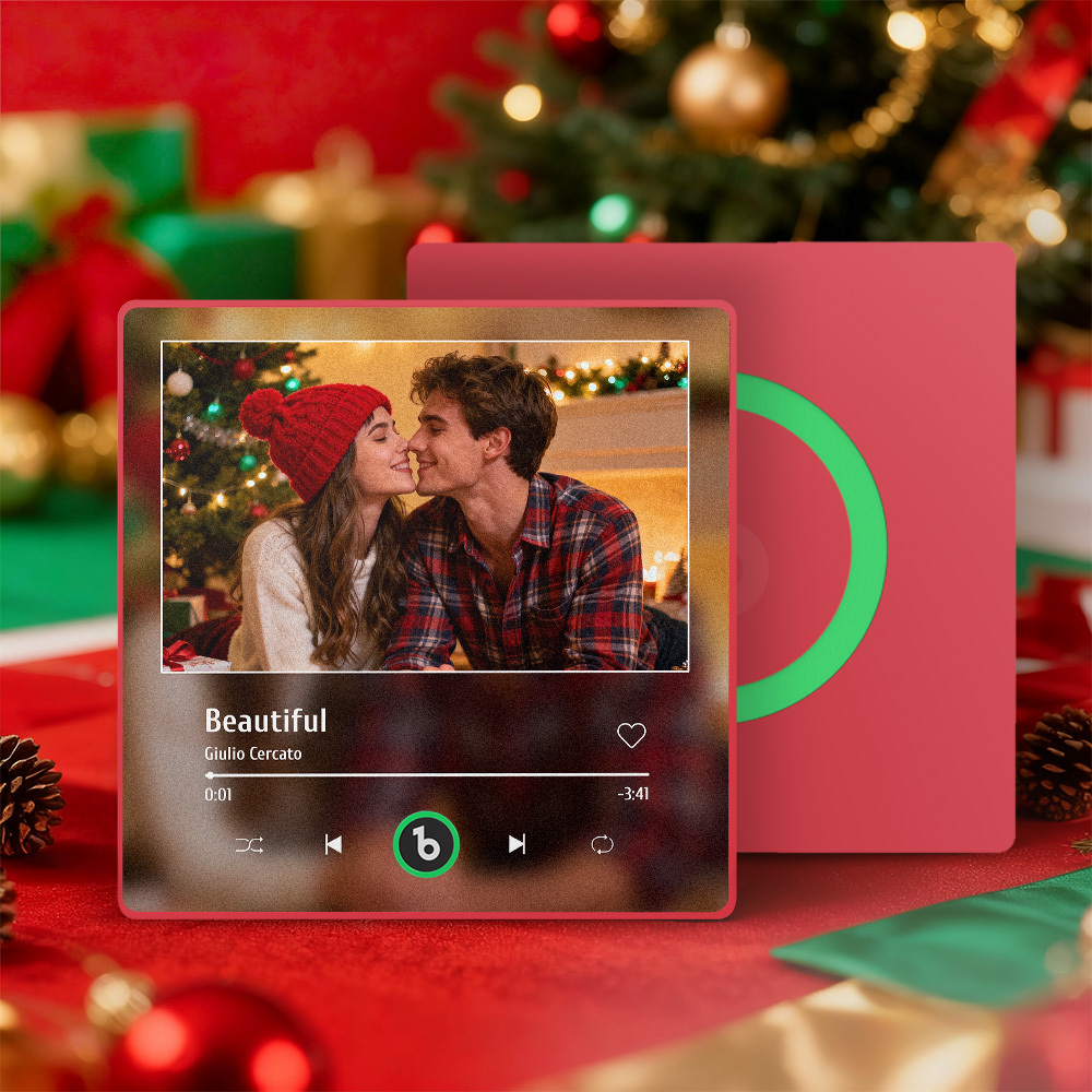 Christmas Gifts Custom Music Fridge Magnets Custom Photo Frames Fridge Magnets Music Wall Stickers Photo Stickers Song Magnets That Can Play Music for Your Loved Ones