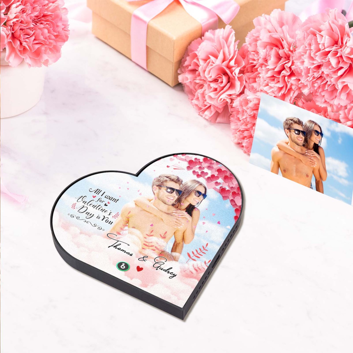 Personalized Music Fridge Magnet, Custom Music Wall Photo Sticker, Best Gift for Him - CustomPhotoKeychainUK