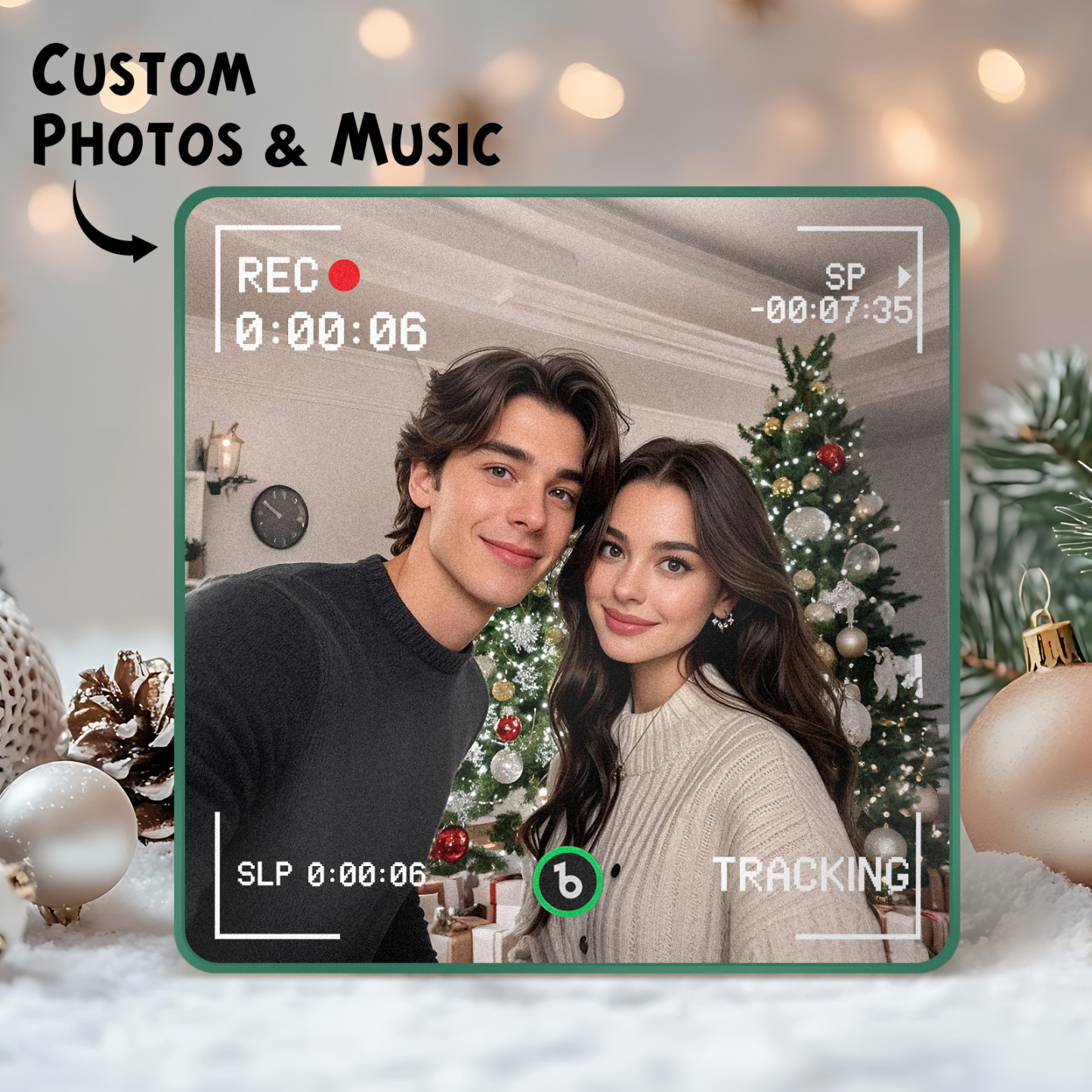 Custom Music Fridge Magnets Viewfinder Frame Styles Custom Music Picture and Lettering For Her