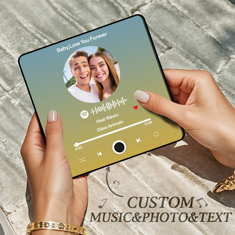 Personalized Photo Album Fridge Magnet Music Wall Photo Sticker Music Movement That Can Be Played Without Cell Phone Music Fridge Magnet Pro Can Play Songs