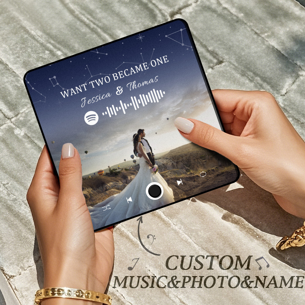 Personalized Photo Album Fridge Magnet Music Wall Photo Sticker Music Movement That Can Be Played Without Cell Phone Music Fridge Magnet Pro Can Play Songs