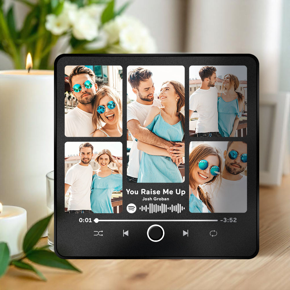 Personalized Photo Album Fridge Magnet Music Wall Photo Sticker Music Movement That Can Be Played Without Cell Phone Music Fridge Magnet Pro Can Play Songs Christmas Gift for Her
