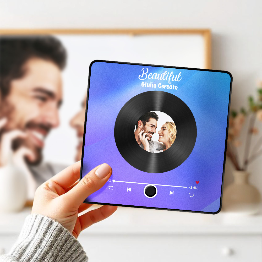 Personalized Photo Album Fridge Magnet Music Wall Photo Sticker Music Movement That Can Be Played Without Cell Phone Music Fridge Magnet Pro Can Play Songs Christmas Gift for Her