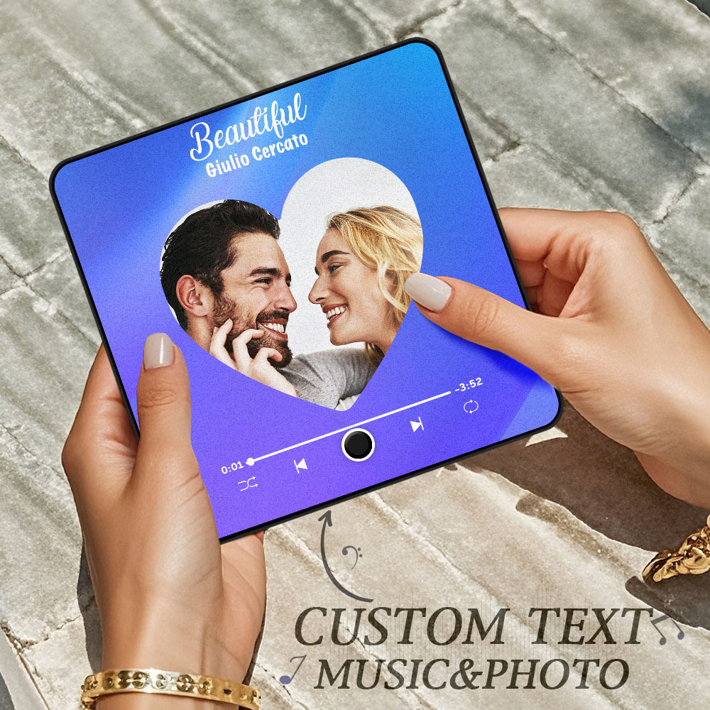 Personalized Photo Album Fridge Magnet Music Wall Photo Sticker Music Movement That Can Be Played Without Cell Phone Music Fridge Magnet Pro Can Play Songs Christmas Gift for Her