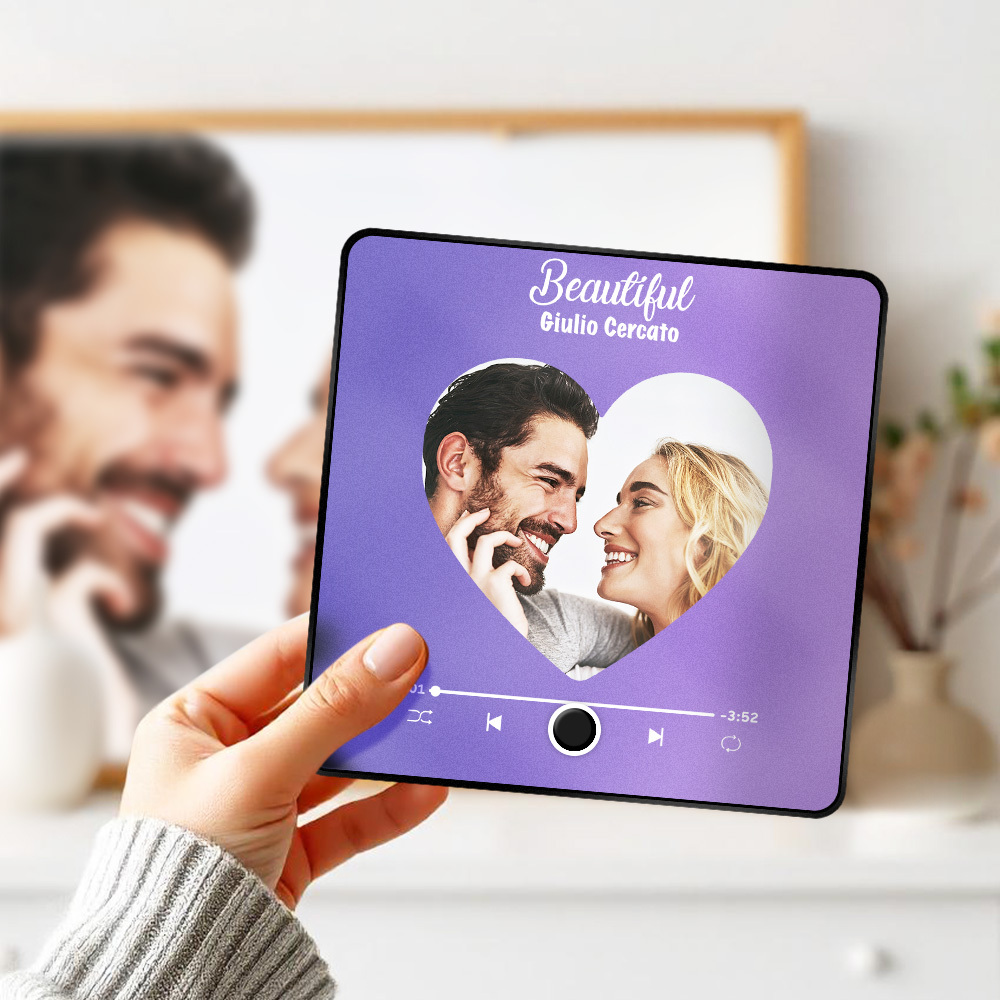 Personalized Photo Album Fridge Magnet Music Wall Photo Sticker Music Movement That Can Be Played Without Cell Phone Music Fridge Magnet Pro Can Play Songs Christmas Gift for Her