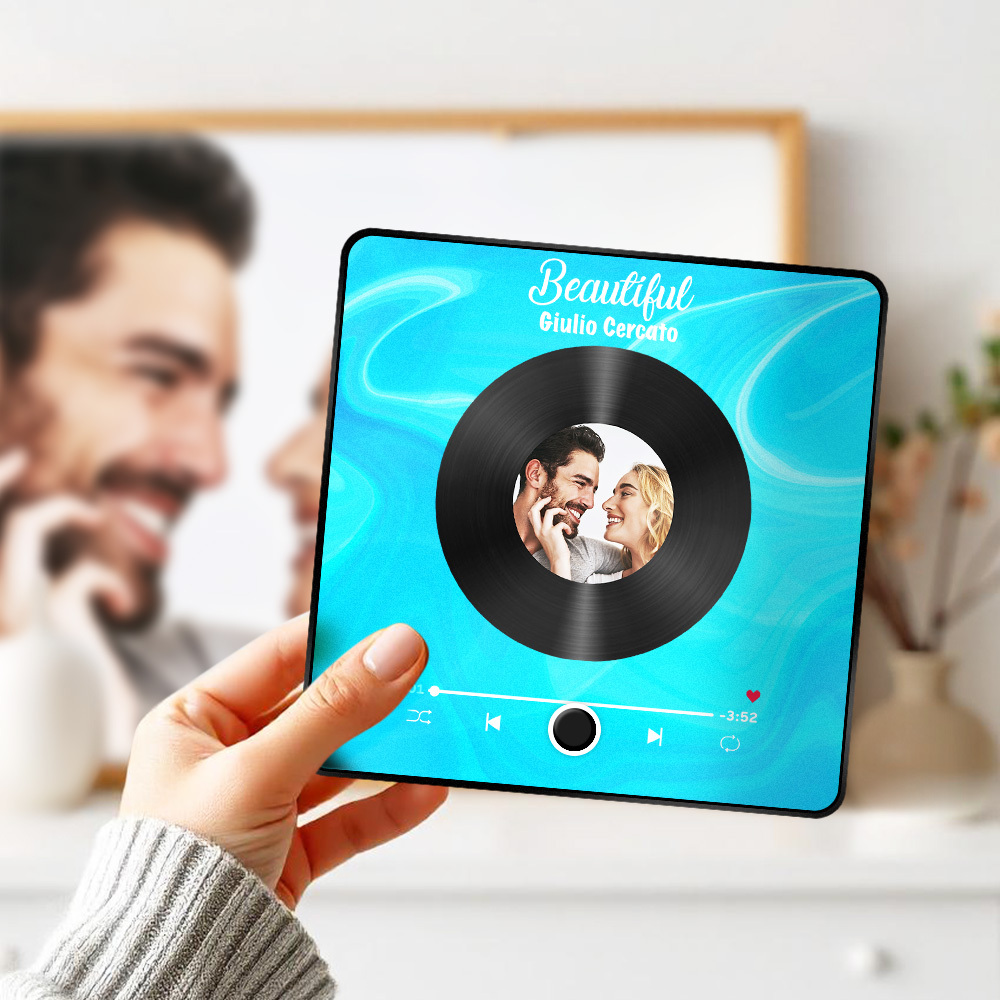 Personalized Photo Album Fridge Magnet Music Wall Photo Sticker Music Movement That Can Be Played Without Cell Phone Music Fridge Magnet Pro Can Play Songs Christmas Gift for Her