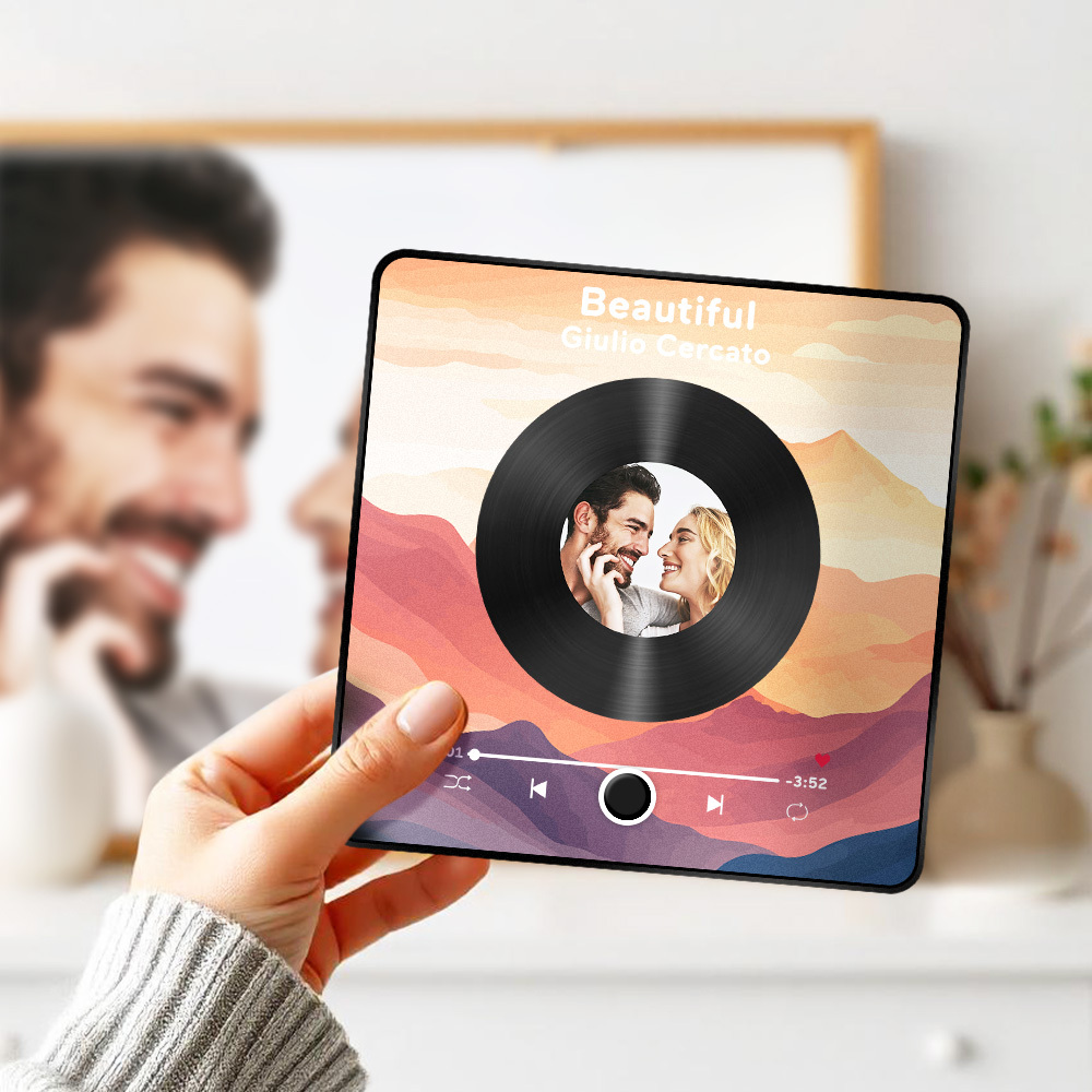 Personalized Photo Album Fridge Magnet Music Wall Photo Sticker Music Movement That Can Be Played Without Cell Phone Music Fridge Magnet Pro Can Play Songs Christmas Gift for Her
