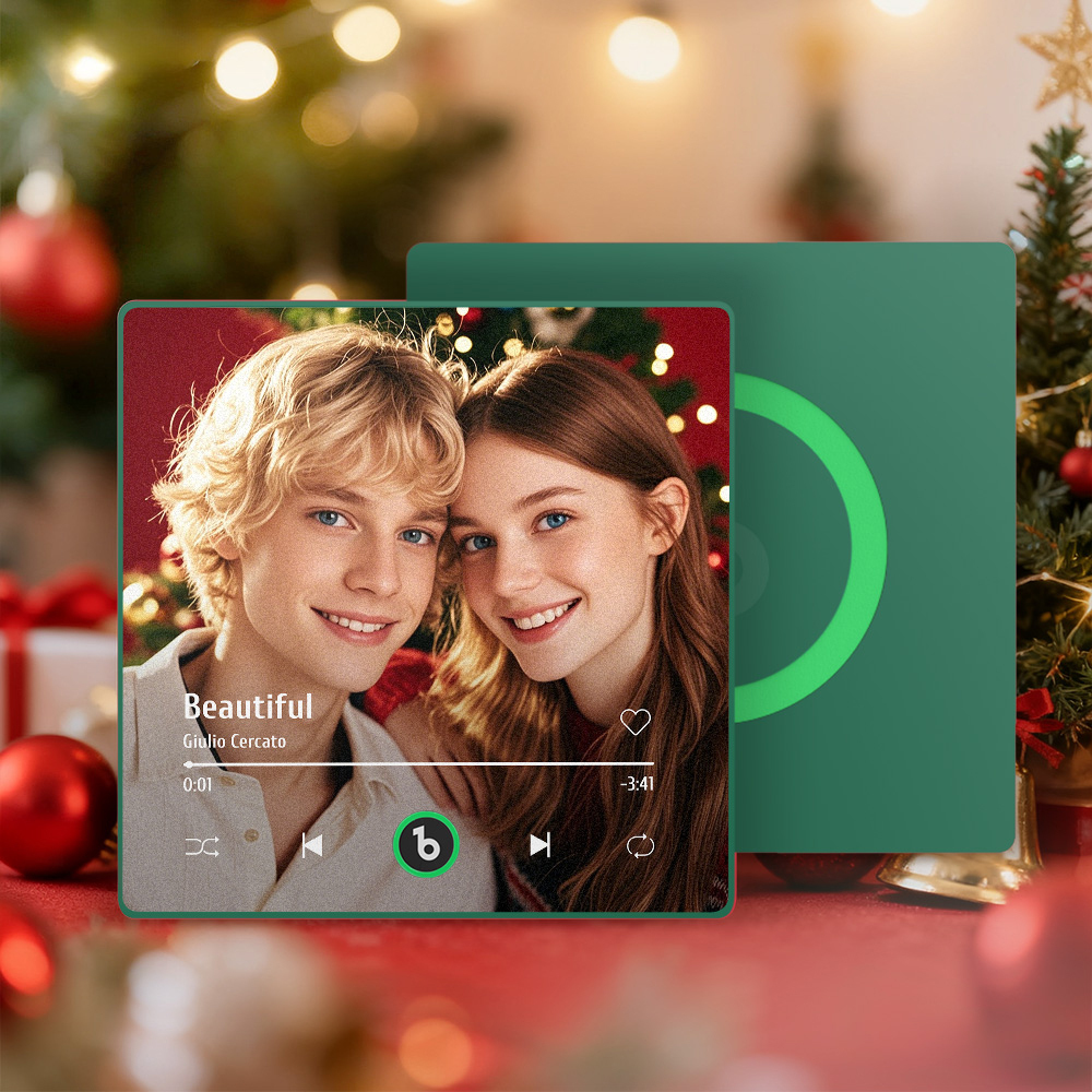 Christmas Gift for Couples Custom Music Fridge Magnet Colorful Frame Album Fridge Magnet Music Wa