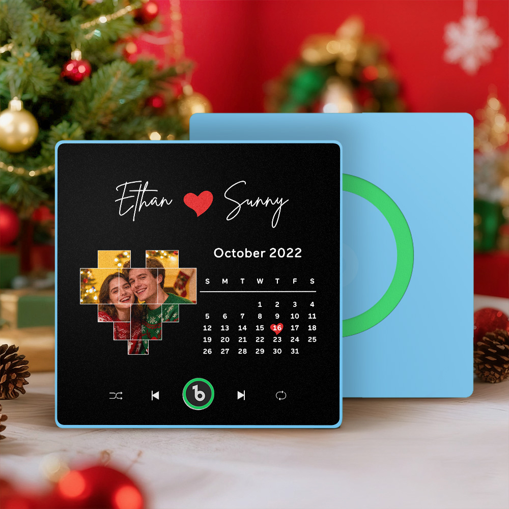 Christmas Gifts New 4.0 Upgrade Custom Music Fridge Magnet Colorful Frame Album Fridge Magnet Can Play Songs Gift for Couple