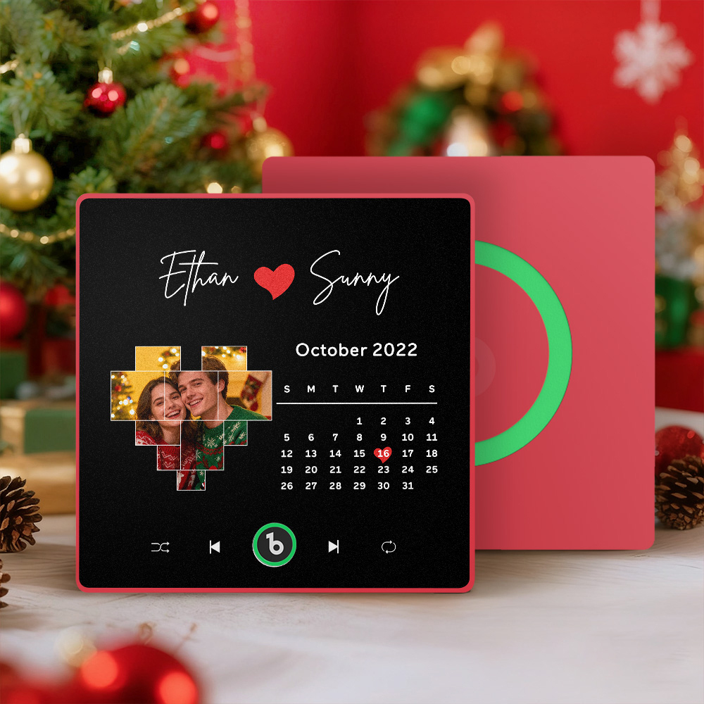 Christmas Gifts New 4.0 Upgrade Custom Music Fridge Magnet Colorful Frame Album Fridge Magnet Can Play Songs Gift for Couple