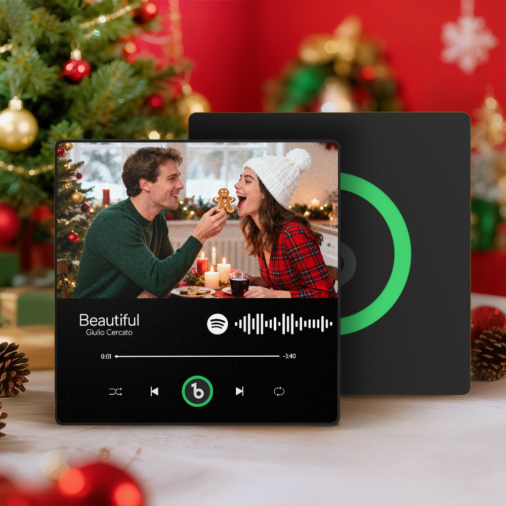 Christmas Gifts New 4.0 Upgrade Custom Music Fridge Magnet Colorful Frame Album Fridge Magnet Can Play Songs Gift for Couple