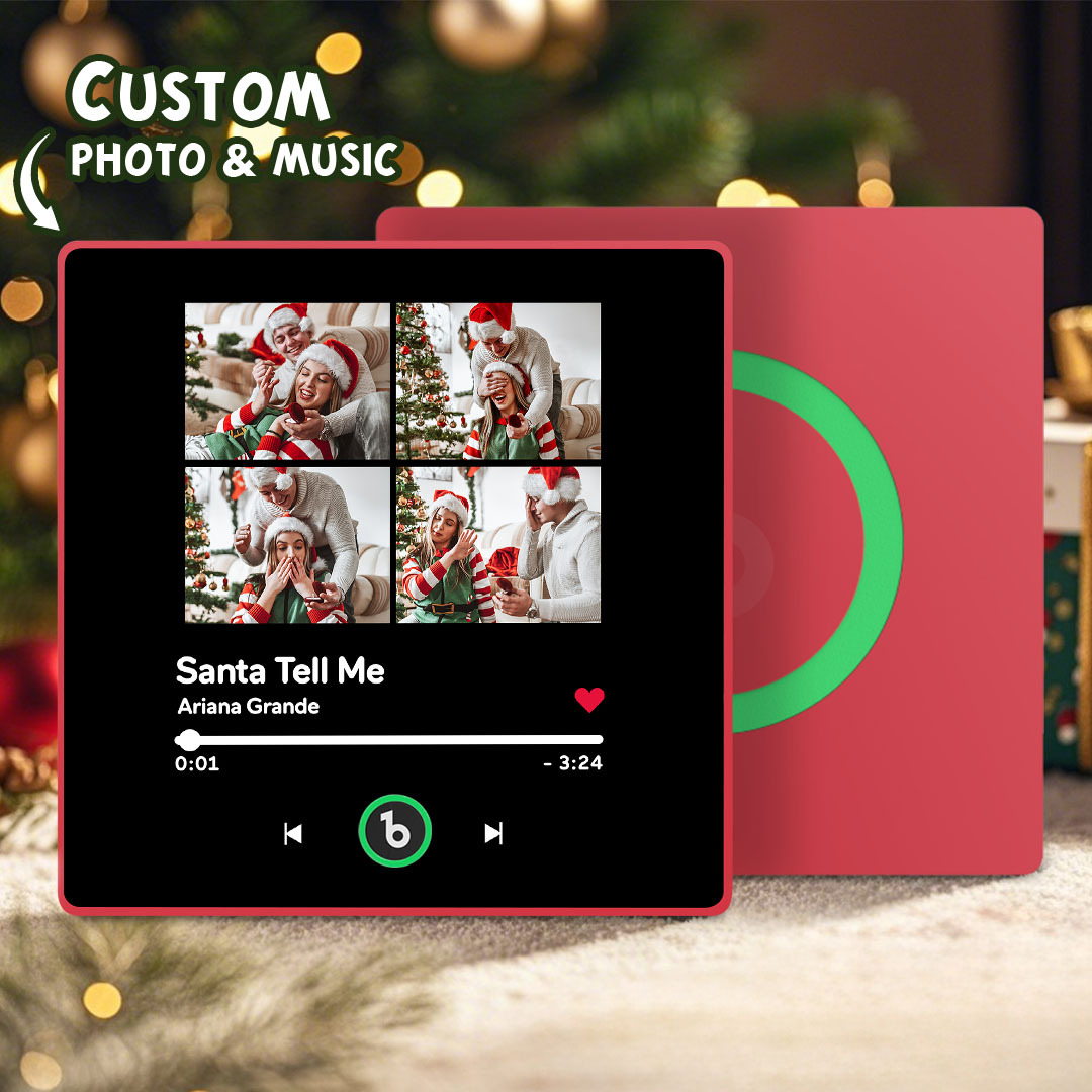 New 4.0 Upgrade Custom Music Fridge Magnet Colorful Frame Album Fridge Magnet Can Play Songs Gift for Couple