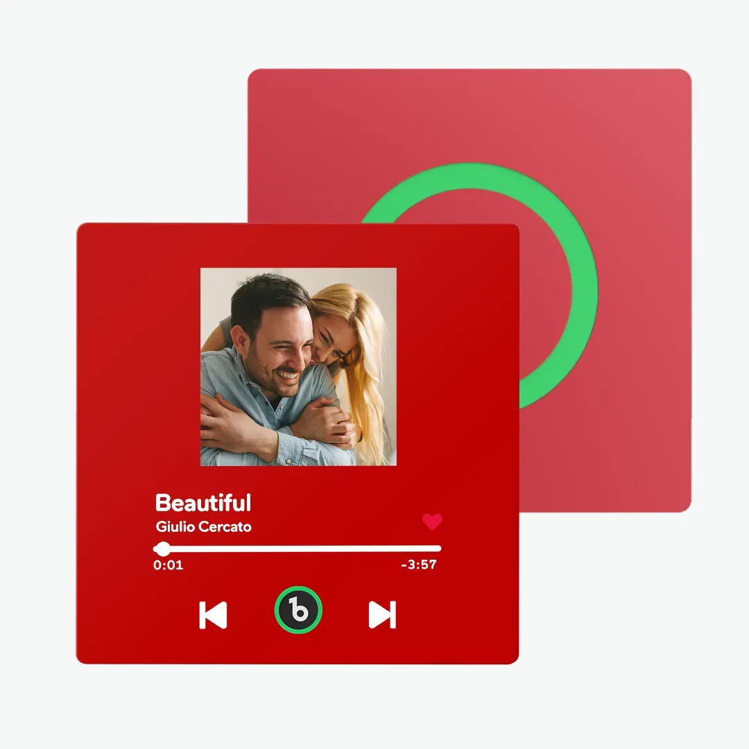 New 4.0 Upgrade Custom Music Fridge Magnet Colorful Frame Album Fridge Magnet Can Play Songs Gift for Couple