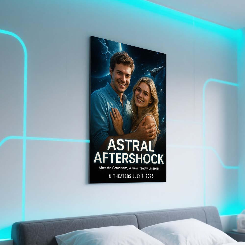 Custom Movie Poster Personalized High-Tech Movie Poster Futuristic Effects Poster Best Movies of All Time Art Poster - CustomPhotoKeychainUK