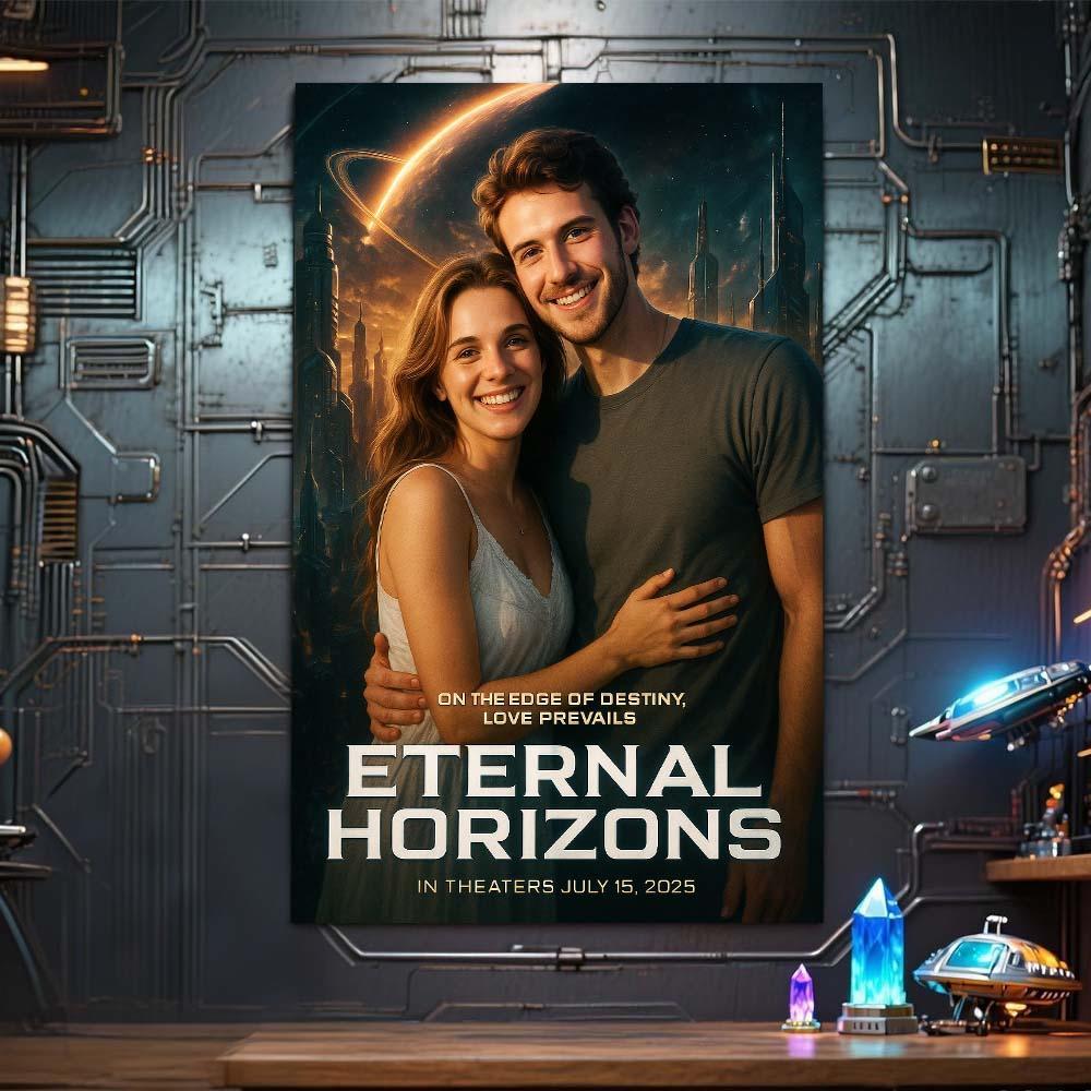 Custom Movie Poster Personalized High-Tech Movie Poster Futuristic Effects Poster Best Movies of All Time Art Poster - CustomPhotoKeychainUK