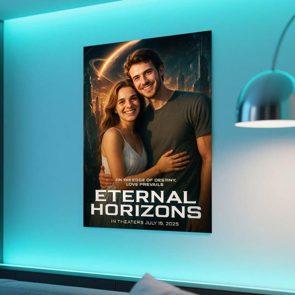 Custom Movie Poster Personalized High-Tech Movie Poster Futuristic Effects Poster Best Movies of All Time Art Poster - CustomPhotoKeychainUK