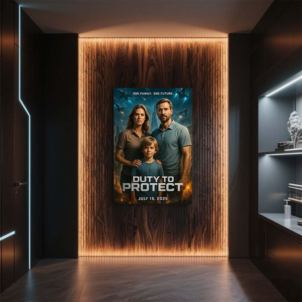 Custom Movie Poster Personalized High-Tech Movie Poster Futuristic Effects Poster Best Movies of All Time Art Poster - CustomPhotoKeychainUK